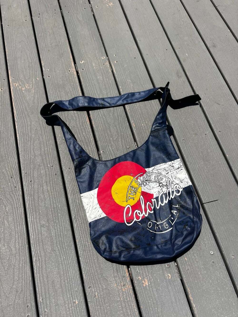 Robin Ruth Colorado State Flag Hobo Shoulder Bag